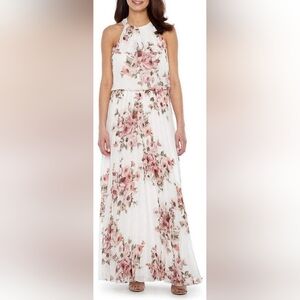 Women's 2 white floral maxi dress